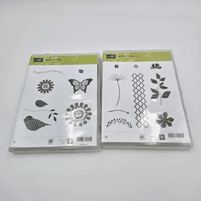 Stampin’ Up! Stamp Lot Cling Rubber Stamps Summer Silhouettes Po, View more