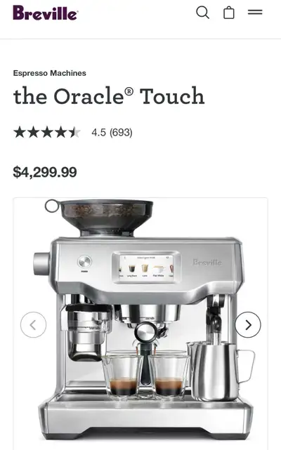 (Brand New) Breville the Oracle® Touch 990, View more