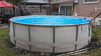 Summer Waves 16' pool with salt water system