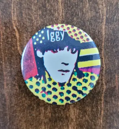 Bouton à épingle (Pin)" Iggy Pop" 1980, View more