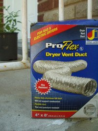 Dryer Vent Duct 4"x8 feet