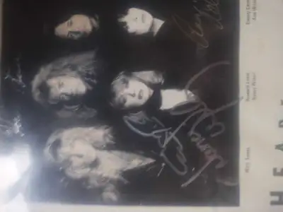 Side heart album by original band members framed original collectible vintage