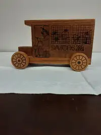 Dayton's Wood Mail Delivery Truck Piggy Bank 