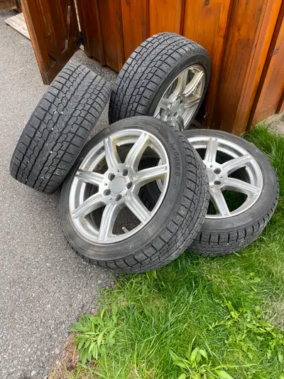 Selling a premium, ready-to-bolt-on winter wheel and tire package in excellent condition. This compl...