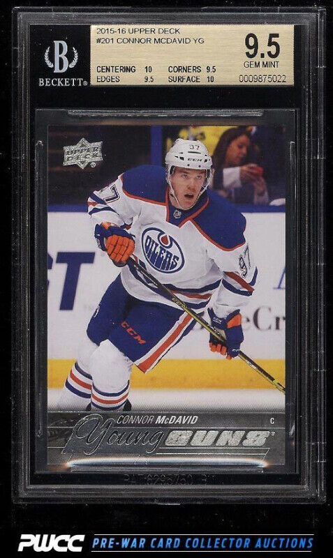CONNOR McDAVID - Young Guns ROOKIE - UNGRADED + PSA 9, BGS 9,9.5 in Arts & Collectibles in City of Halifax - Image 3