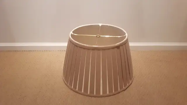 Vintage Lamp Shade (Beige) in Indoor Lighting & Fans in Vancouver - Image 2