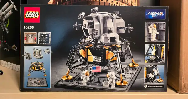LEGO NASA Apollo 11 Lunar Lander (10266) & Lunar Lander Patch | Toys ...