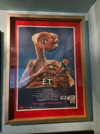 E.t.  the extraterrestrial  poster. Raised picture in 3d