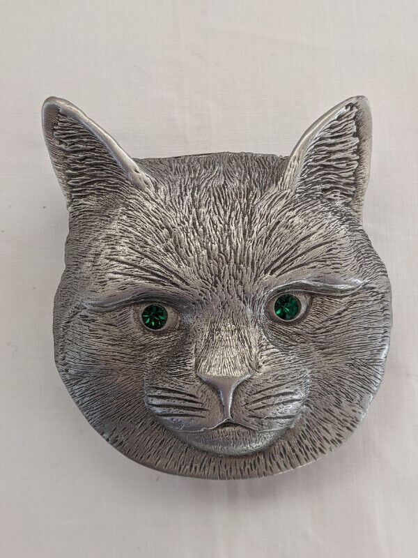 Pewter Cat Trinket Box & Figurines x7 in Arts & Collectibles in Oakville / Halton Region