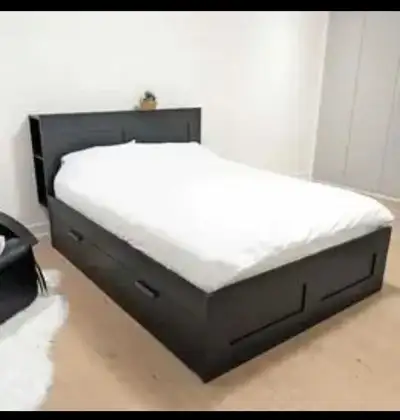 Ikea Queen bed and mattress!! cash on delivery , View more