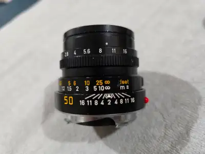 Leica Summicron 50mm M mount, In good used condition, Just serviced, all the rings are smooth. Just...