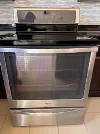 Whirlpool Gold series induction with convection range over 