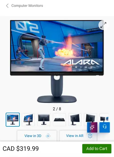 Alienware 25 320Hz Gaming Monitor – AW2525HM, View more