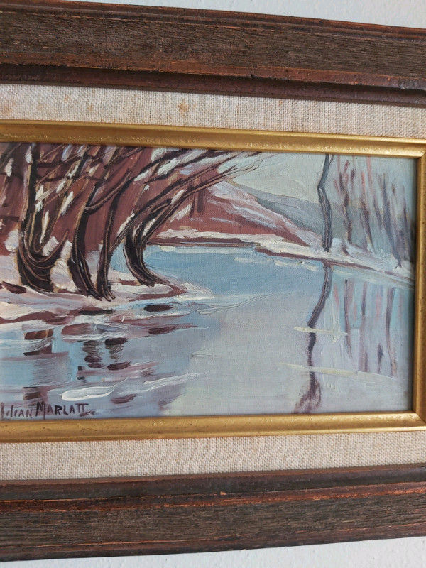 Lilian marlatt original oil on board landscape  in Arts & Collectibles in Kingston - Image 2