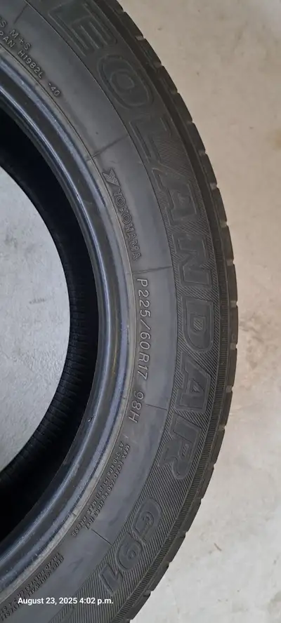 Selling used 225/60R17 Tires. I have only 2 units left $35.00 each. $70 for both