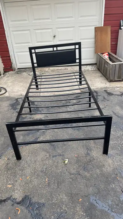 Sturdy Black Metal Twin Bed Frame, View more