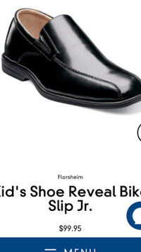 KIDS Florsheim leather black shoes