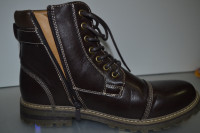 Men's Motorcycle-Styled combat Ankle Boots by Bruno Marc size 11