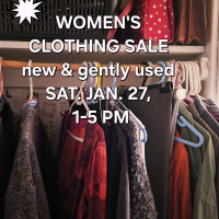 WOMEN'S CLOTHING SALE: new and gently used