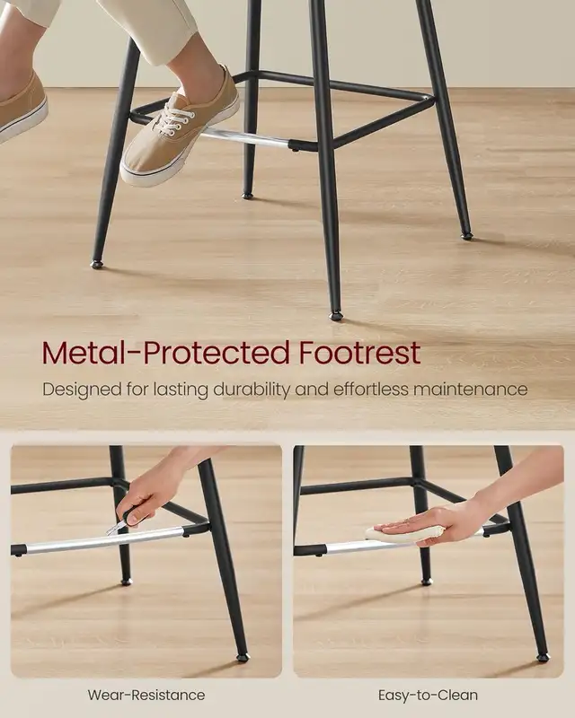 Bar Stool with Back, Ergonomic Backrest, Syntheti in Chairs & Recliners in Markham / York Region - Image 6