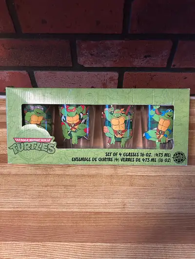 COLLECTABLE TEENAGE MUTANT NINJA TURTLES-4 GLASSES, View more