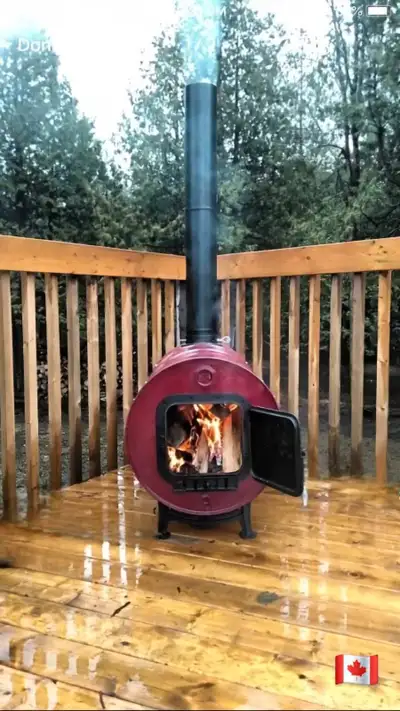 WOOD BURNING POOL HEATER & HOT TUB, View more