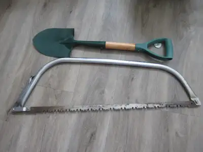 32" Bow Saw and (27" D-Handle Shovel NEW), View more