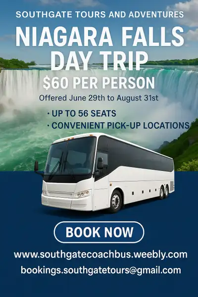Summer Deal: Niagara Falls Day Trip (June 28th-August 31st), View more