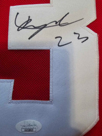 Autographed Lucas Raymond jersey with COA