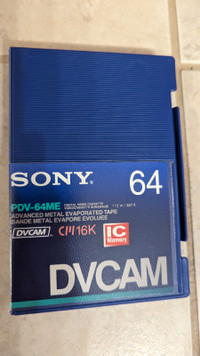 Sony PDV-64ME 64 Minute DVCAM Videocassettes Box of 10 -  NEW