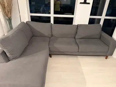 Structube Campbell Sectional Sofa – Grey (Left-Facing), View more