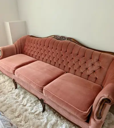 Vintage French Provincial Sofa & Chair (circa 1986), View more