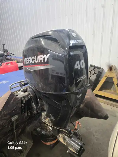 Like new 40hp at the jet 4 stroke Mercury. Bought new last year, ran 20 hours, changed oil, ran anot...