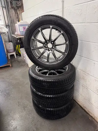 I'm selling a set of used winter tires, size 225 55 R17, that are ready to tackle the snowy roads! T...