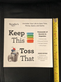 Keep this toss that self-help organization book