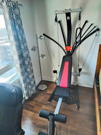 Equipement d exercice a vendre , un Bowflex Pr-1000 tres peu utilise , etat neuf . raison de la vent...