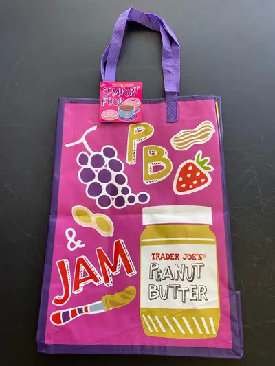 New With Tags Trader Joe’s Comfort Food Reusable Bag for Sale, View more