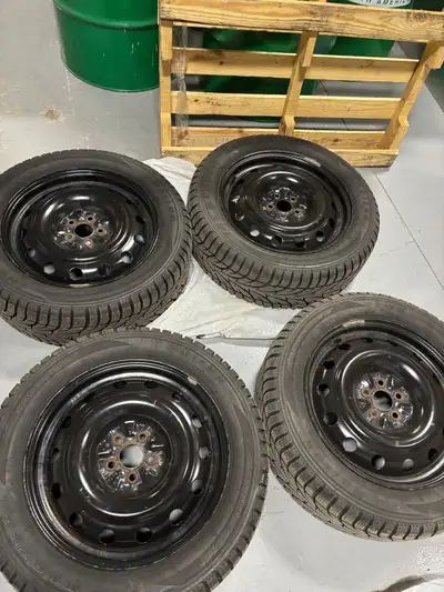 225/55R17 Selling a set of used winter tires on rims from Subaru Crosstrek. Ready to be picked up fr...