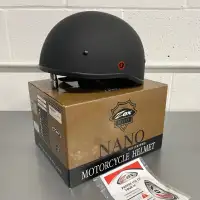 BRAND NEW Motorcycle Shorty Half Helmet - Matte Black ONLY $35!