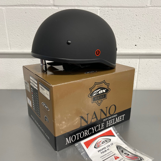 BRAND NEW Motorcycle Shorty Half Helmet - Matte Black ONLY $35! in Motorcycle Parts & Accessories in Oakville / Halton Region