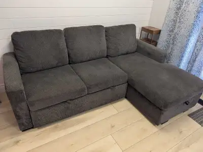 grey Sectional with storage , View more