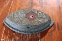 Old Sad Iron - Asbestos - Great For Door Stop