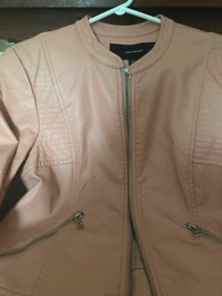 Ladies pleather jacket perfect for Spring.