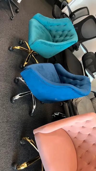 Brand new in box or assembled Luxury velvet office chairs, Upholstered Counter Stools Counter Height...