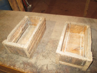 2 chicken grit boxes.
