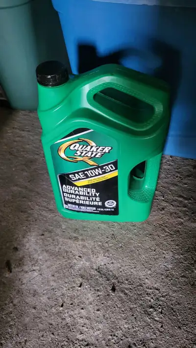 Clean used oil from my personal vehicle, 6 jugs worth. Free for the taking