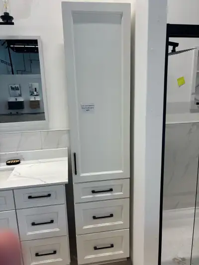 18" x 84" Freestanding Linen Tower Cabinet, View more