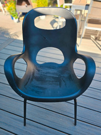 Designer Contemporary Black Patio Chair < lowered price