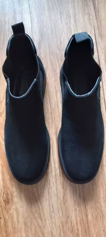 A pair of brand new, never worn black suede Unisex leather Chelsea boots for sale for $ 50 FIRM. The...
