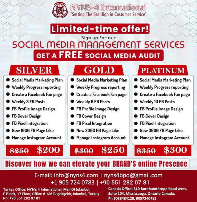 Social Media Marketing  in Services (Training & Repair) in Mississauga / Peel Region